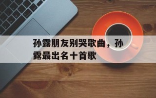 孙露朋友别哭歌曲，孙露最出名十首歌