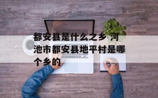 都安县是什么之乡 河池市都安县地平村是哪个乡的
