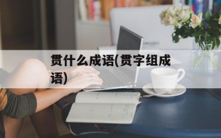 贯什么成语(贯字组成语)