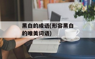黑白的成语(形容黑白的唯美词语)