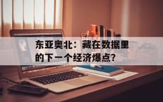 东亚奥北：藏在数据里的下一个经济爆点？