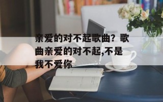 亲爱的对不起歌曲？歌曲亲爱的对不起,不是我不爱你
