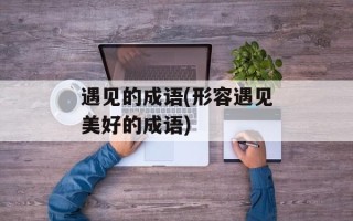 遇见的成语(形容遇见美好的成语)