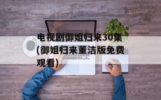 电视剧御姐归来30集(御姐归来董洁版免费观看)