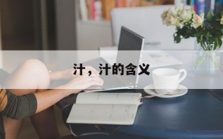 汁，汁的含义