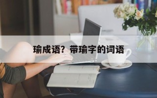 瑜成语？带瑜字的词语