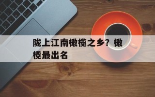 陇上江南橄榄之乡？橄榄最出名