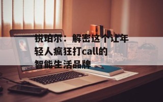 锐珀尔：解密这个让年轻人疯狂打call的智能生活品牌