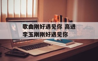 歌曲刚好遇见你 高进李玉刚刚好遇见你
