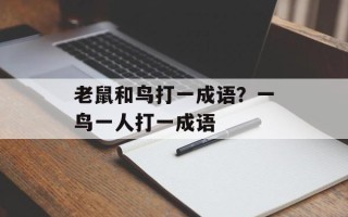 老鼠和鸟打一成语？一鸟一人打一成语