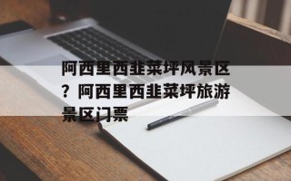 阿西里西韭菜坪风景区？阿西里西韭菜坪旅游景区门票