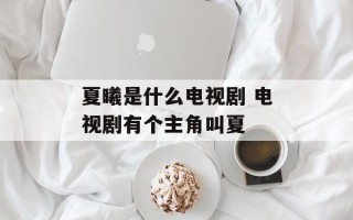 夏曦是什么电视剧 电视剧有个主角叫夏