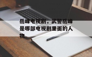 岳峰电视剧，武警岳峰是哪部电视剧里面的人物