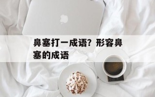 鼻塞打一成语？形容鼻塞的成语