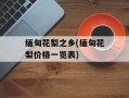 缅甸花梨之乡(缅甸花梨价格一览表)