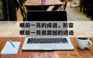眼前一亮的成语，形容眼前一亮很震撼的词语