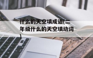 什么的天空填成语(二年级什么的天空填动词)