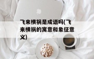 飞来横祸是成语吗(飞来横祸的寓意和象征意义)