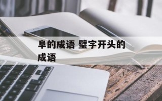 阜的成语 璧字开头的成语