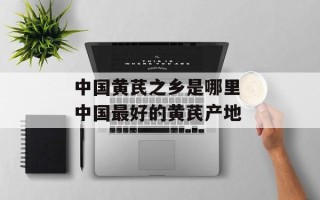 中国黄芪之乡是哪里 中国最好的黄芪产地