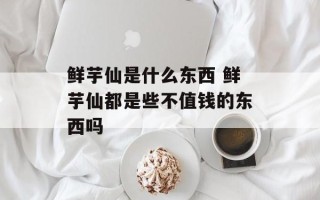 鲜芋仙是什么东西 鲜芋仙都是些不值钱的东西吗