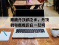 麋鹿丹顶鹤之乡，丹顶鹤和麋鹿园在一起吗