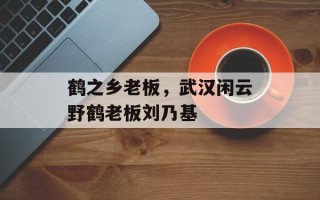 鹤之乡老板，武汉闲云野鹤老板刘乃基