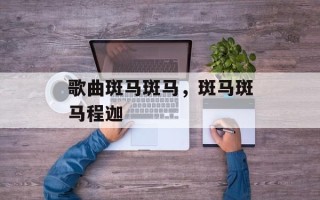 歌曲斑马斑马，斑马斑马程迦