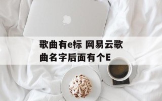 歌曲有e标 网易云歌曲名字后面有个E