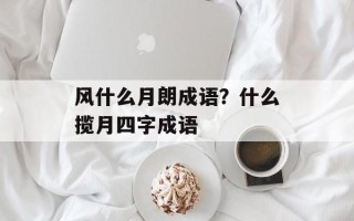 风什么月朗成语？什么揽月四字成语