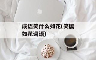 成语笑什么如花(笑靥如花词语)