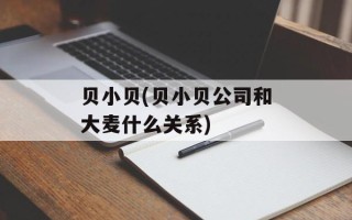 贝小贝(贝小贝公司和大麦什么关系)