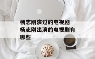 杨志刚演过的电视剧 杨志刚出演的电视剧有哪些
