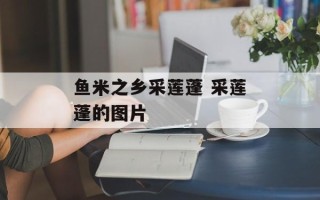 鱼米之乡采莲蓬 采莲蓬的图片