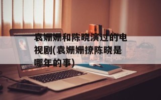 袁姗姗和陈晓演过的电视剧(袁姗姗撩陈晓是哪年的事)