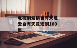 电视剧爱情自有天意 爱自有天意短剧100集