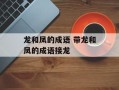 龙和凤的成语 带龙和凤的成语接龙