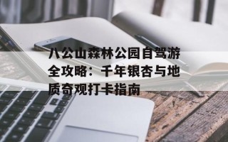 八公山森林公园自驾游全攻略：千年银杏与地质奇观打卡指南