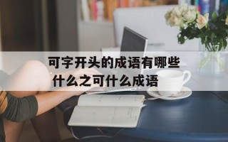 可字开头的成语有哪些 什么之可什么成语
