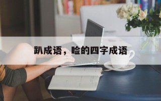 趴成语，睑的四字成语