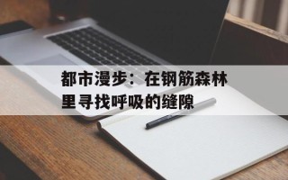 都市漫步：在钢筋森林里寻找呼吸的缝隙