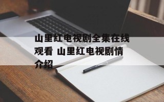 山里红电视剧全集在线观看 山里红电视剧情介绍