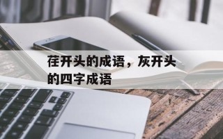 荏开头的成语，灰开头的四字成语