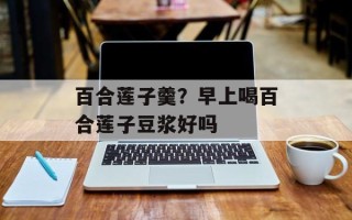 百合莲子羹？早上喝百合莲子豆浆好吗