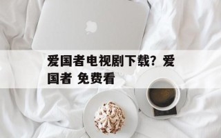 爱国者电视剧下载？爱国者 免费看