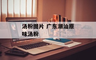 汤粉图片 广东潮汕原味汤粉