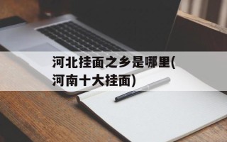 河北挂面之乡是哪里(河南十大挂面)