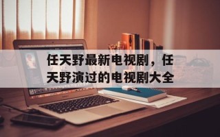 任天野最新电视剧，任天野演过的电视剧大全