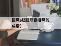 招风成语(形容招风的成语)